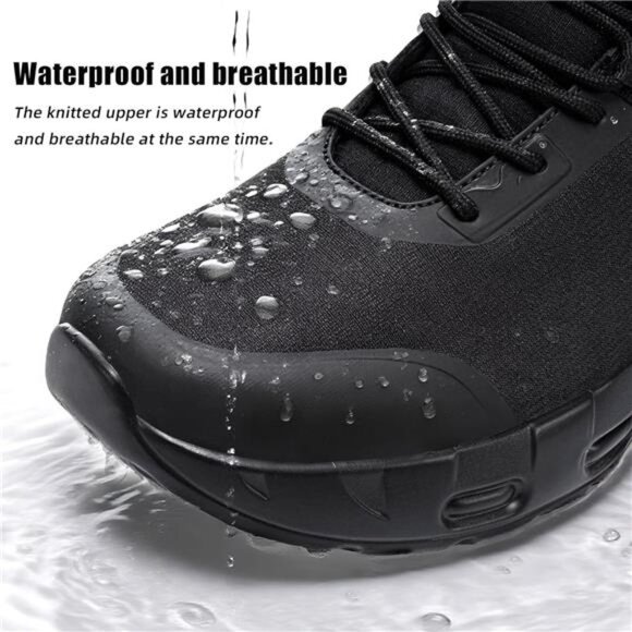Men\'s Tactical Boots Wide Toe Waterproof 6 Inches Side-Zip Combat Boots main image 6